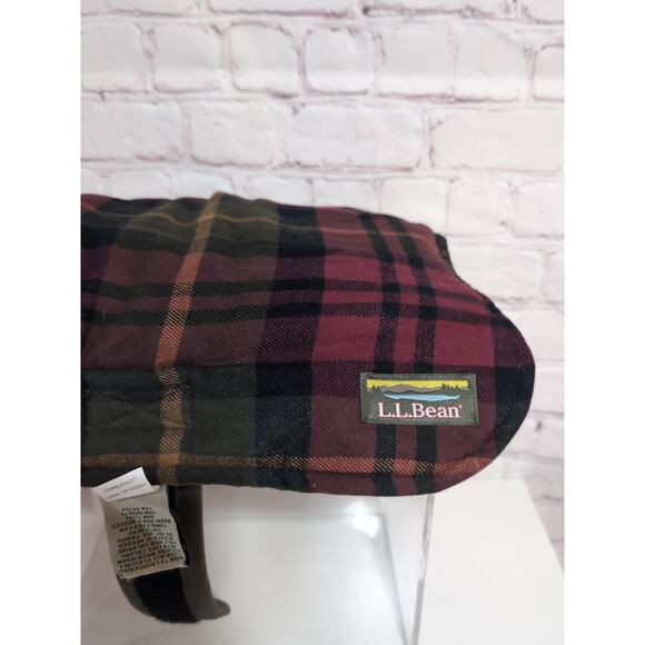 LL Bean Reversible Field Coat For Dogs Saddle Gray Plaid Cotton Outdoor Small - Picture 4 of 10